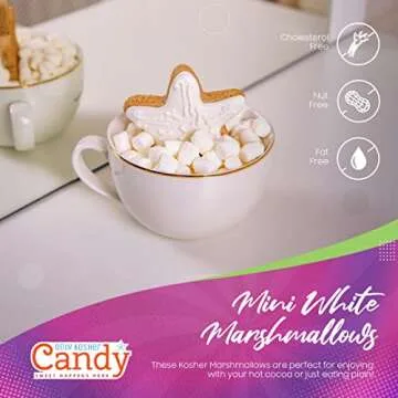 Kosher Mini White Marshmallows, Nut Free, Pack of 3