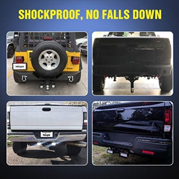 Nilight 60W LED Pods with Mounting Brackets for Vehicles