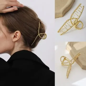 Strong Hold Gold Hair Clips for Thick Hair | 8 Stylish Designs