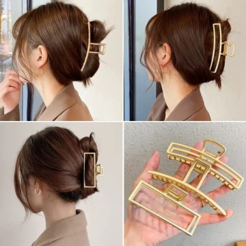 Strong Hold Gold Hair Clips for Thick Hair | 8 Stylish Designs
