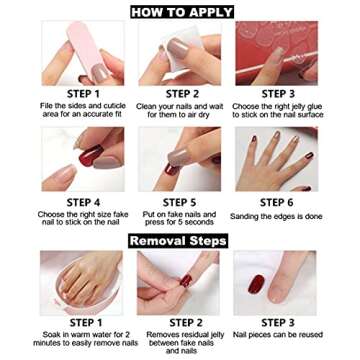 RikView Press on Nails Long Acrylic Nails Coffin Fake Nails Black Nails with Dragon Design