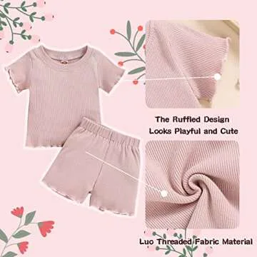 Dimoybabe Toddler Girl Clothes Summer Outfits Set