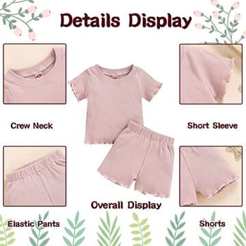 Dimoybabe Toddler Girl Clothes Summer Outfits Set