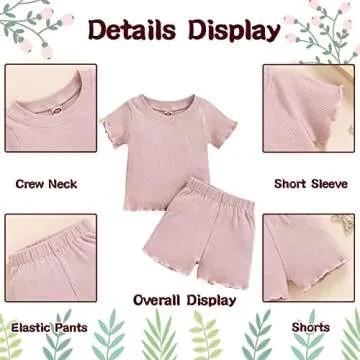 Dimoybabe Toddler Girl Clothes Summer Outfits Set