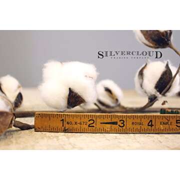 Silvercloud Trading Co. New Cotton Stems 3 Stems/Pack-10 Buds