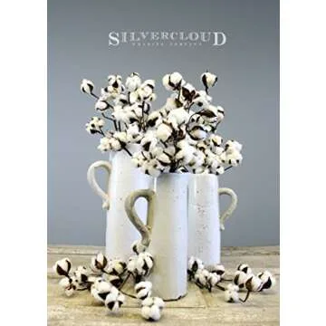 Silvercloud Trading Co. Cotton Stems for Home Decor