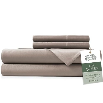 Luxury Queen Bamboo Sheets - Cooling, Breathable & Silky Soft