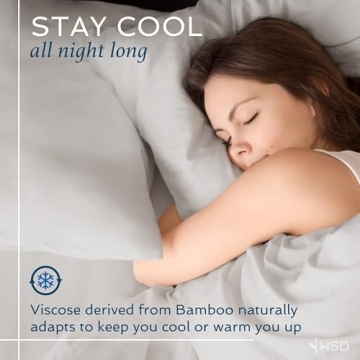 Queen Bamboo Sheets Cooling Breathable Luxury Bedding