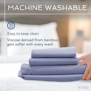 Queen Bamboo Sheets Cooling Breathable Luxury Bedding