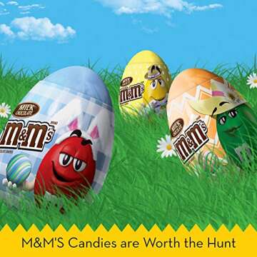 M&M'S Easter Egg Milk Chocolate Candy, 0.93 oz 12 Pack