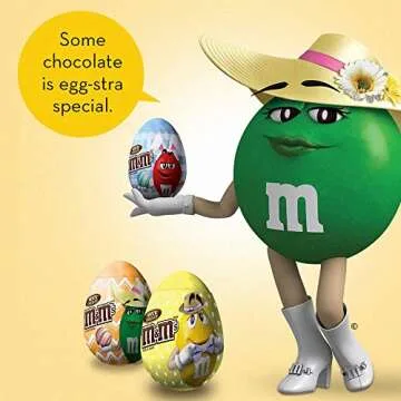 M&M'S Easter Egg Milk Chocolate Candy, 12 Count Pack