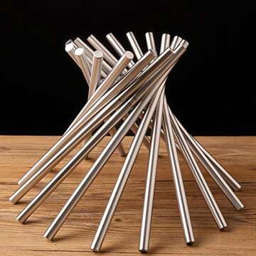 Stylish Stainless Steel Rotation Fruit Bowl for Any Kitchen