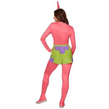Spirit Halloween SpongeBob SquarePants Adult Patrick Star Catsuit Costume - Officially Licensed