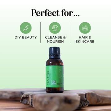 Pure Tea Tree Oil for Skin and Hair Care Essentials