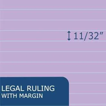 ROARING SPRING Enviroshades Recycled Legal Pads, 3 Pack, 8.5" x 11.75" 50 Sheets, Orchid