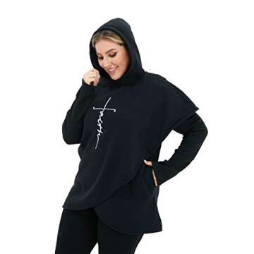 Faith Printed Hoodie for Women - Stylish & Comfortable