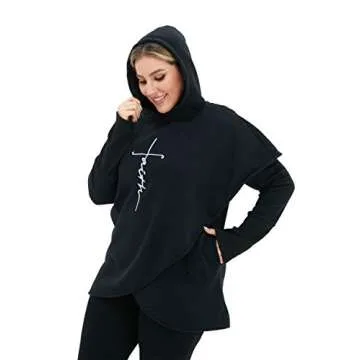 Faith Printed Hoodie for Women - Stylish & Comfortable