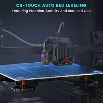 Creality Ender 3 V2 Neo 3D Printer with CR Touch Auto Leveling and PC Spring Steel Sheet, Resume Pri...
