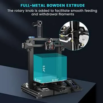 Creality Ender 3 V2 Neo 3D Printer with CR Touch Auto Leveling and PC Spring Steel Sheet, Resume Printing Function Full-Metal Extruder 95% Pre-Installed DIY 3D Printers 8.66x8.66x9.84 inch