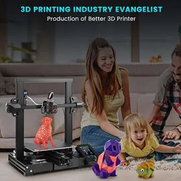 Creality Ender 3 V2 Neo 3D Printer with CR Touch Auto Leveling and PC Spring Steel Sheet, Resume Printing Function Full-Metal Extruder 95% Pre-Installed DIY 3D Printers 8.66x8.66x9.84 inch