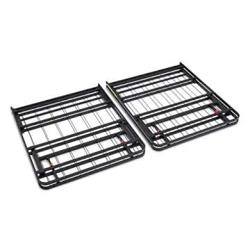 Amazon Basics Bed Frame with Storage, Foldable Metal Platform, Sturdy Steel, No Box Spring Needed, 14 inches High, Tool-Free Setup, Full Size, Black