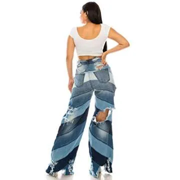 Aphrodite High Waisted Wide Leg Jeans for Women