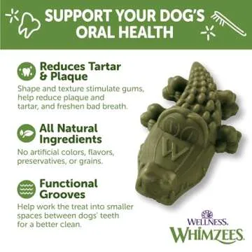 WHIMZEES Alligator Dog Dental Treats for Healthy Teeth