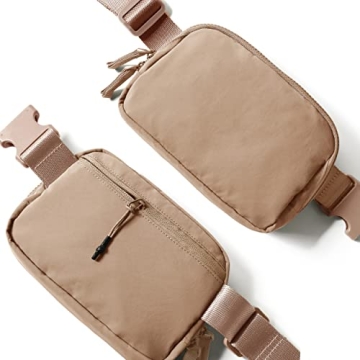 AslabCrew 2-Way Zipper Unisex Belt Bag for Travel