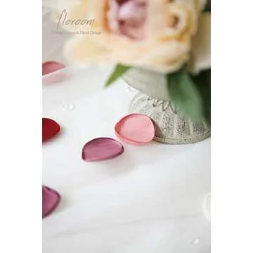 Floroom 300pcs Rose Petals Red Fake Faux Silk Flower Petals for Wedding Flower Girl Basket Aisle Scatter Sweetheart Table Centerpieces Party Confetti Bridal Shower Romantic Night Home Decoration