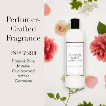 The Laundress No. 723 Fabric Conditioner, Soften Fabrics, Reduces Static, Liquid Fabric Softener, No. 723 Scent, 16 oz.
