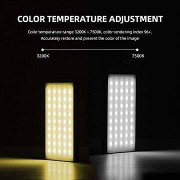 RGB Led Video Light Full Color with Adjustable Dimming and Effects