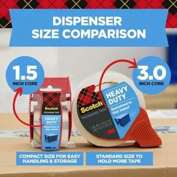 Scotch Heavy Duty Shipping Packing Tape, 1.88in x 54.6yd