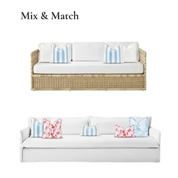 Hofdeco Coastal Baby Blue Indoor Outdoor Pillow Cover 20"x20"