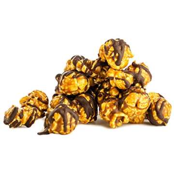 Popinsanity Gourmet Popcorn Deluxe Bag | Non-GMO & Dairy Free - Holiday, Thanksgiving, Corporate, Snacks, Office snacks, Get Well or Birthday Gift (Caramel Chocolate Drizzle, 12 Ounce)