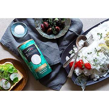 Tuscanini Premium Italian Fine Sea Salt, 16oz Tube (2 Pack) | Authentic Mediterranean Sea Salt From ...