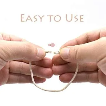 Renashed 7.7" 500 Pcs Cotton Hang Tag String Fasteners for Gifts Luggage Label Attachment Clothing