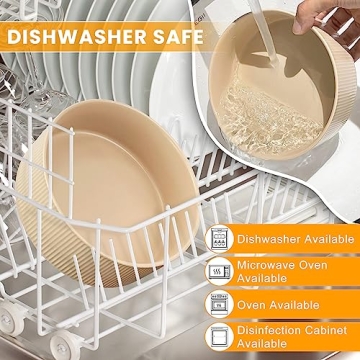 Ptlom Ceramic Pet Bowls Stylish Anti-Slip Design 28oz