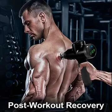 NPLKBG Muscle Massage Gun Deep Tissue Percussion Handheld Electric Muscle Massager with 20 Speed Levels for Gym Office Home Post-Workout Recovery (Black)