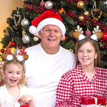 Cute Reindeer Antlers Christmas Hair Clip Set - Boobeen