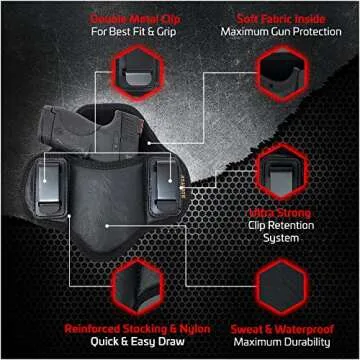 Comfortable Tactical Pancake Holster for GLOCK Models & More with ECO Leather