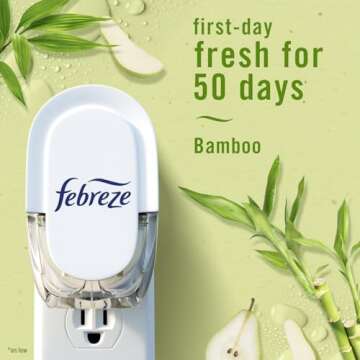Febreze Plug In Air Freshener Bamboo Scent Starter Kit