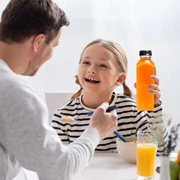 DEPEPE 16 Pack 16oz Plastic Juice Bottles, Reusable Juicing Bottles with Caps, Empty PET Juice Bottle with Lids for Juicing, Smoothies, Drink, Water Containers