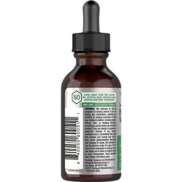 Horbäach Black Walnut Wormwood Liquid Extract | 2 fl oz | Alcohol Free Tincture | Vegetarian, Non-GMO & Gluten Free