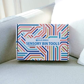 Montessori Wooden Sensory Bin Tools Set for Toddlers