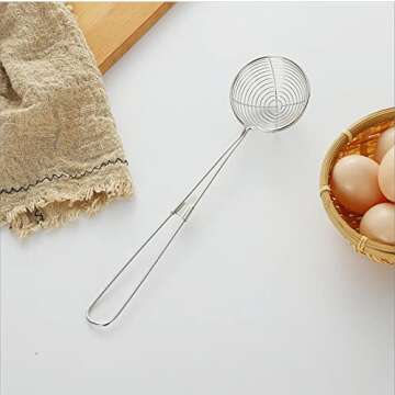 Brccee AC Shabu shabu Hot Pot Strainer Scoops, 6 pieces