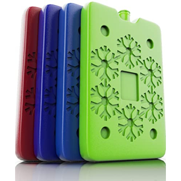 TrekProof Multicolored Reusable Ice Packs for Lunch Bags, Coolers, and More