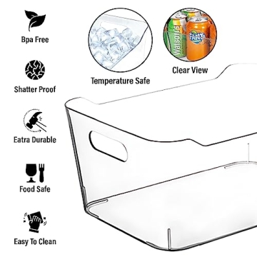 Clear Storage Bins for Home Organization and Storage Solutions