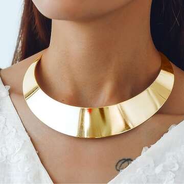 Harry and Henry Chunky Gold Necklaces for Women Layered Chunky Necklace Cuban Link Chain Statement Necklaces with Toggle Clasp Carabiner Necklace Jewelry Gifts