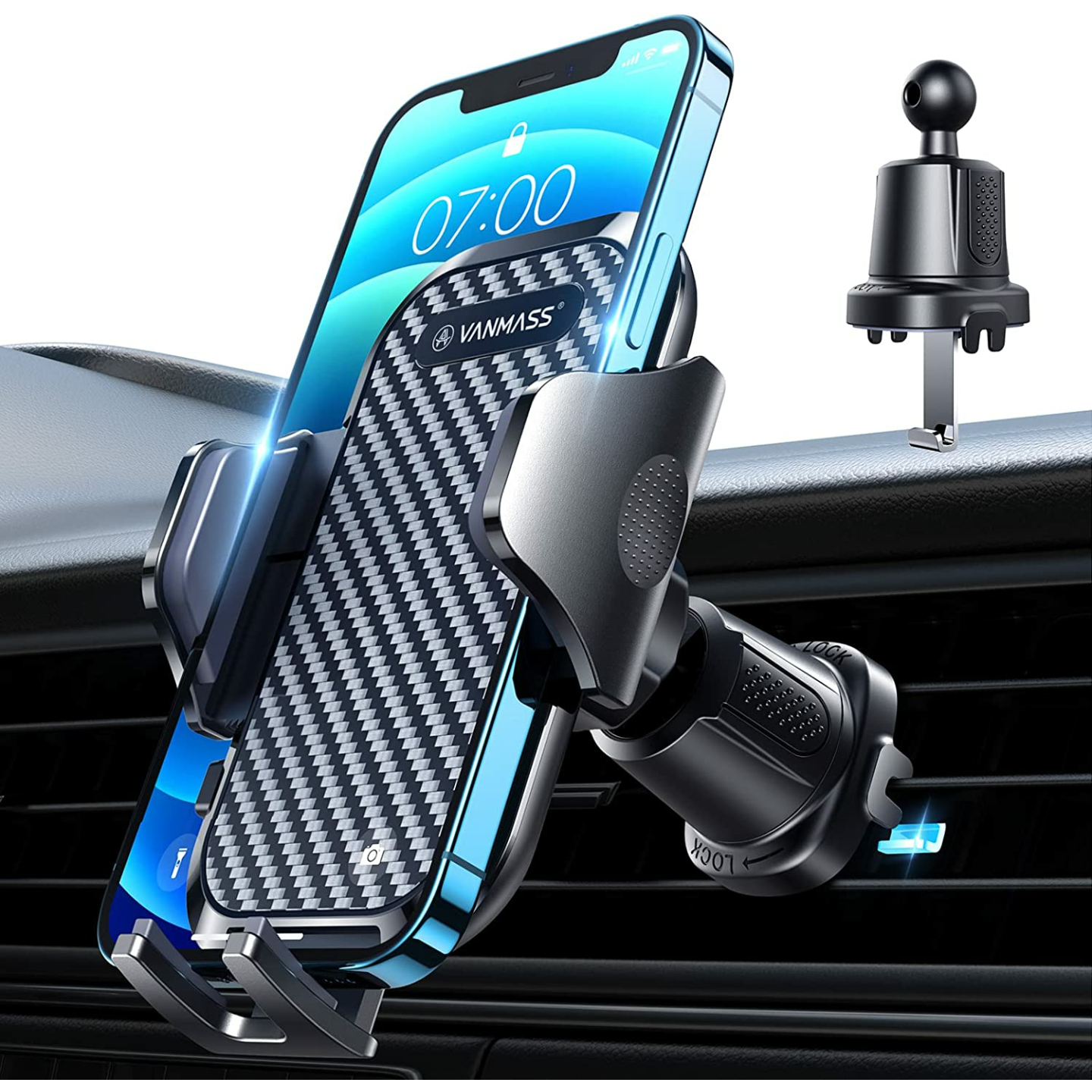 Sturdiest VANMASS Car Vent Phone Mount for iPhone & Galaxy