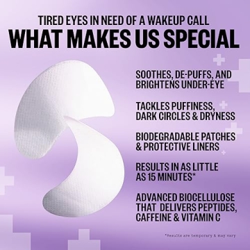 Peace Out Puffy Eyes Under-Eye Masks for Tired Eyes